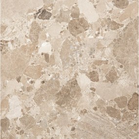 Светлокафява мраморна кръгла трапезна маса ø 130 cm Naxos – Actona