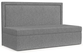 Сиво тапицирано единично легло 100x200 cm Scala – Maison de Rêve