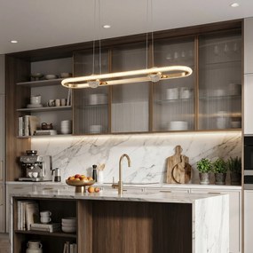 ВИСЯЩА ТАВАННА ЛАМПА LED G159-CP GOLD