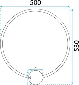 Аплик LED APP1391-CW OLD GOLD 50cm