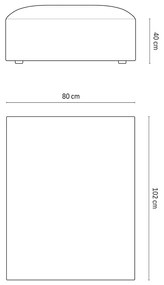 Тъмносиня кадифена табуретка Jodie – Micadoni Home