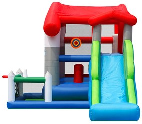 HAPPY HOP Игрален център къща с пързалка и топки 455x330x265