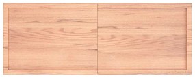 3156388 vidaXL Плот за маса светлокафяв 160x60x(2-6) см обработен масивен дъб