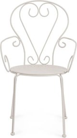 Бежов градински стол метален Etienne – Bizzotto