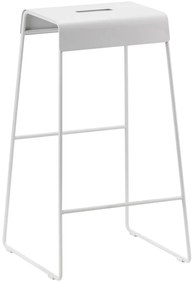 Светлосив метален бар стол A-Stool – Zone