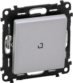 Legrand Бутон NO/NC с подсветка цвят алуминий Valena Life  - 752312