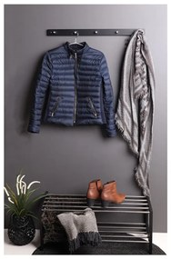 Черна етажерка за обувки от тополова дървесина Padova - House Nordic