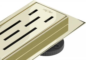 Mexen Flat M01 линеен отток 50 см, златен - 1520050-15