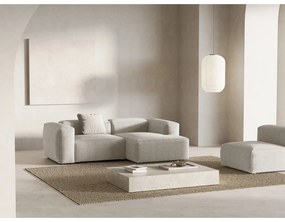 Бежов ъглов диван от рипсено кадифе (десен ъгъл) Bergano – Cosmopolitan Design