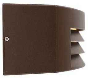 Модерен стенен аплик ръждиво кафяв IP44 - Hurricane 1