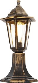 Външна лампа антично злато 42 см IP44 - New Haven