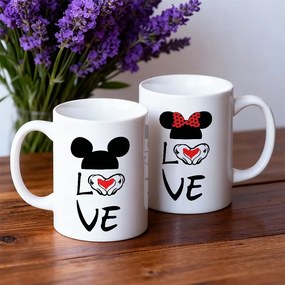 Комплект чаши за двойки - Mickey & Minnie Love 2