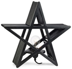 Черна коледна светлинна украса Bamboo – Markslöjd