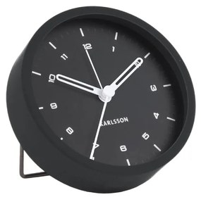 Черен будилник , ø 9 cm Tinge - Karlsson