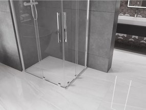 Mexen Velar Душ кабина Duo с плъзгащи се врати 90 x 80 см, прозрачна, хром