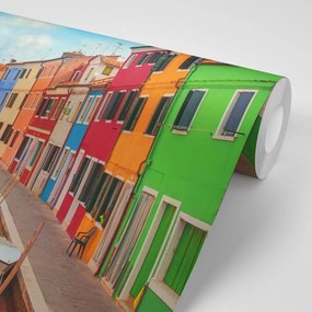 Фототапет – Пастелни къщички в градче