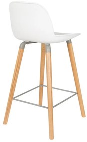 Комплект от 2 бели бар столове , височина на седалката 65 cm Albert Kuip - Zuiver