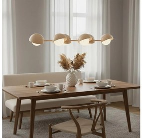 Полилей на кабел BOOM 6xG9/8W/230V бежов