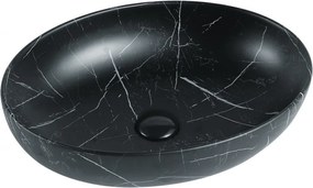 Mexen Orsola плотна мивка 52 x 39 см, черен камък - 21365271