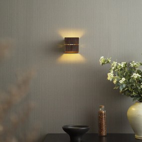 Модерна стенна лампа тъмен бронз с LED и димер за докосване, акумулаторна - Joris Groove