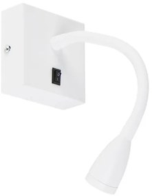 Модерна гъвкава стенна лампа бяла LED - Flex