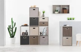 Рафт 5five Mix'n Modul, 2+2 отделения, MDF, 35x32x101 cm - Естествен