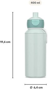 Светлорозова пластмасова детска бутилка 400 ml Fairy Garden by Little Dutch – Mepal