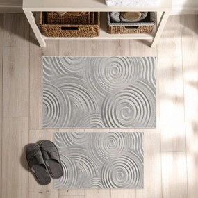 Светлосиви килими за баня в комплект 2 бр. 60x100 cm – Foutastic