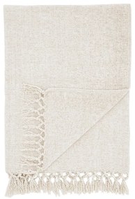 Кремаво одеяло от шенил 130x170 cm Wilson – Catherine Lansfield