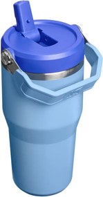 Син термос от неръждаема стомана 600 ml IceFlow™ Flip Straw 2.0 Tumbler Blue Sky – Stanley