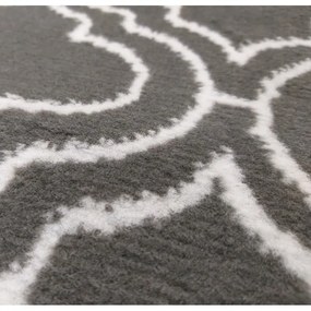 Сив скандинавски килим с бял модел Ширина: 200 см | Дължина: 290 см