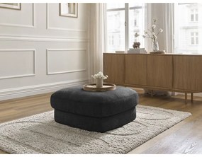 Черна шенилова табуретка Leonore – Bobochic Paris