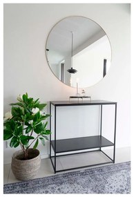 Черна конзолна маса с черен плот 80x36 cm Vita - House Nordic