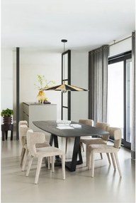 Трапезна маса с дъбова дървена плоскост 100x220 cm Tablo – WOOOD