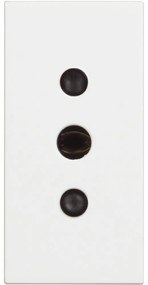 BTICINO RW4113 Гнездо 2P + E 10A 250 Va.c., тип контакти на земната повърхност, 1M, бял  Classia - RW4113