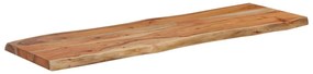 370613 vidaXL Плот за маса, 110x40x2,5 см, правоъгълен, акация масив, жив ръб