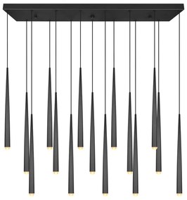 Черно LED висящо осветително тяло Cala – Trio Select