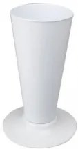 Serinova - Пластмасова ваза 14,5xh30см, 2,7л, бяла-(V004)