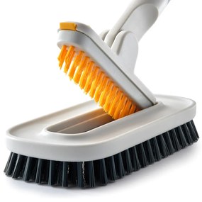 Четка за почистване на плочки Joseph Joseph CleanTech 6500022, 31 см, Отвор за окачване, Сив/Жълт