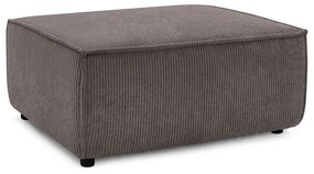 Кафяво-сива табуретка от рипсено кадифе Nihad – Bobochic Paris