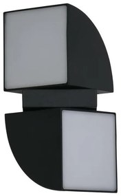 Searchlight 36150BK - LED външно стенно осветително тяло DAKOTA 2xLED/4W/230V IP44