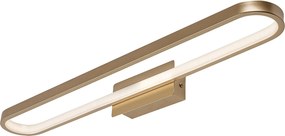 Rabalux Odran, аплик за баня, златиста метална лампа с бял силиконов абажур, 18W, с абажур: 1350, без абажур: 1800, 4000, Д