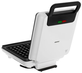 Гофретник Mesko MS 3091, 1800W, Незалепващо покритие, 2 плочи, Неплъзгащи се крачета, Бял
