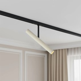 Модерен спот бежов с черно за 1-фазна релсова система - Slimline Avery