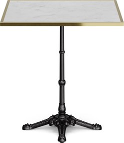 Blumfeldt Patras Lux, маса за бистро, мраморен плот, 60 x 60 cm, чугунена основа