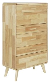 Скрин DKD Home Decor Естествен каучук Дървен MDF 60 x 30 x 108 cm