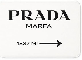 Бели кадифени килими за баня в комплект 2 бр. 60x100 cm Prada – Mila Home