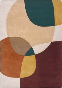 Лилав ръчно изработен вълнен килим 120x170 cm Glow Purple Multi – Flair Rugs