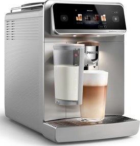 Кафеавтомат Philips Café Aromis 8000 EP8757/20, 1500W, 15 bar, 1.5 л, 54 напитки, LatteGo Pro, SilentBrew, BrewExtract, Quiet Mark, Тъчскрийн, HomeID, Сив