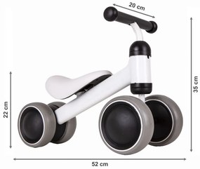 Детски велосипед в бяло ECOTOYS